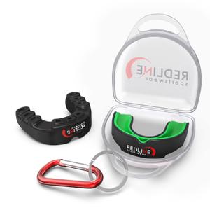 Premium Custom Molded Boxing Mouth Guard with case, Professional Braces for Sports | BPA Free Sports Mouth Guard for Football, Hockey, Lacrosse | Mouthpiece for Kids, Adult & Youth (Green & Black)