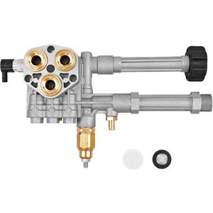 AR43361, 43361 Complete Pump Head with Unloader & Installed Thermal Relief Valve, for Annovi Reverberi Pressure Washer Pump Head Replacement Kit SRMW2.3G28 & SRMW2.4G28