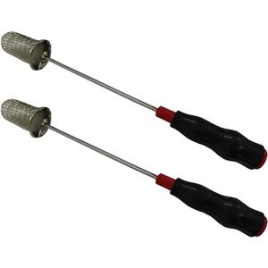 lasenersm 2 Pieces Fire Cupping Stick Stainless Steel Vacuum Cupping Rod Cupping Ignition Rod Vacuum Cupping Torch Fire Cupping Torch Fire Supplies with Plastic Handle, Red