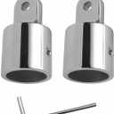Bimini Top Cap Eye End Boat Fitting Stainless Steel Round Tubing Marine Hardware Shape Hex Key , 3 Pack