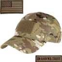 Lightbird Tactical. Hat with 2 Pieces Military Patches Operator OCP US Flag Cap
