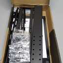 Universal TV Stand - Table Top TV Stand for 27-60 inch LCD LED TVs - 6 Level Height Adjustable TV Base Stand with Tempered Glass Base & Wire Management, VESA 400x400mm