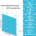 Christmas SublimationTransfer Sheets, 8 Pcs 12"x 12" Plain Color Pre-Printed Sublimation Paper for Heat Press Mug, DIY T- Shirts, Coasters