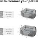 INVENHO X-Large Dog Bed Rectangle Washable Orthopedic Soft Calming Sleeping Durable Pet Cuddler with Anti-Slip Bottom