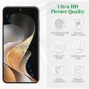 2 x Pokolan 3 Pack Designed for Samsung Galaxy S24 FE 5G Tempered Glass Screen Protector, Fingerprint Unlocking, Bubble Free, Anti Scratch, Case Friendly (Clear)