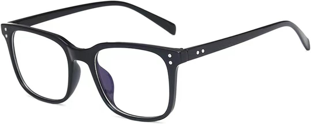 Jcerki Myopia Glasses -4.00 Nearsighted Distance Black Frame Unisex