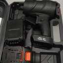 Cordless Handheld Leaf Blower with 2 x 4.0 Ah Batteries, 32000RPM Turbo Jet Blower, Small Leaf Blower for Deck, Garden, Patio, Portable Handheld Mini Turbine Drying Snow Blower Black