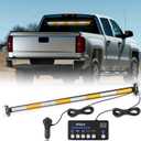 Nilight 144LED Traffic Advisor Strobe Light Bar with Controller Amber White