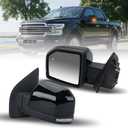 Left Driver Side Mirror Fits 2015-2020 Ford F150 Mirrors with Power Glass,Heated,Puddle Lights,Blind Spot Detection,Turn Signal,Memory,Power Folding,Without Camera Replace FO132052818 Pins