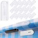Tablecloth Clips,Transparent Table Cloth Holder Clips,Self-Adhesive Windproof Table Cover Clamps for Outdoor Picnic Folding Tables,Indoor,Camping,Weddings,Family Gatherings,Graduation Parties(16PCS)