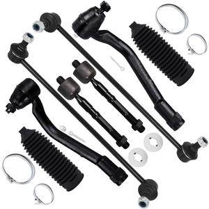 SCITOO 8pcs Front Suspension Kit Outer Inner Tie Rod End w/Boot Sway Bar fit 2011-2012 for Hyundai for Sonata for Kia Optima