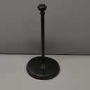 Paper Towel Holder Stand for Countertop, Decorative Freestanding Paper Towel Holder with Non-Slip Weighted Base, Heavy-Duty & Durable, Fits Regular & Jumbo Rolls, Oil Rubbed Bronze (Vertical)