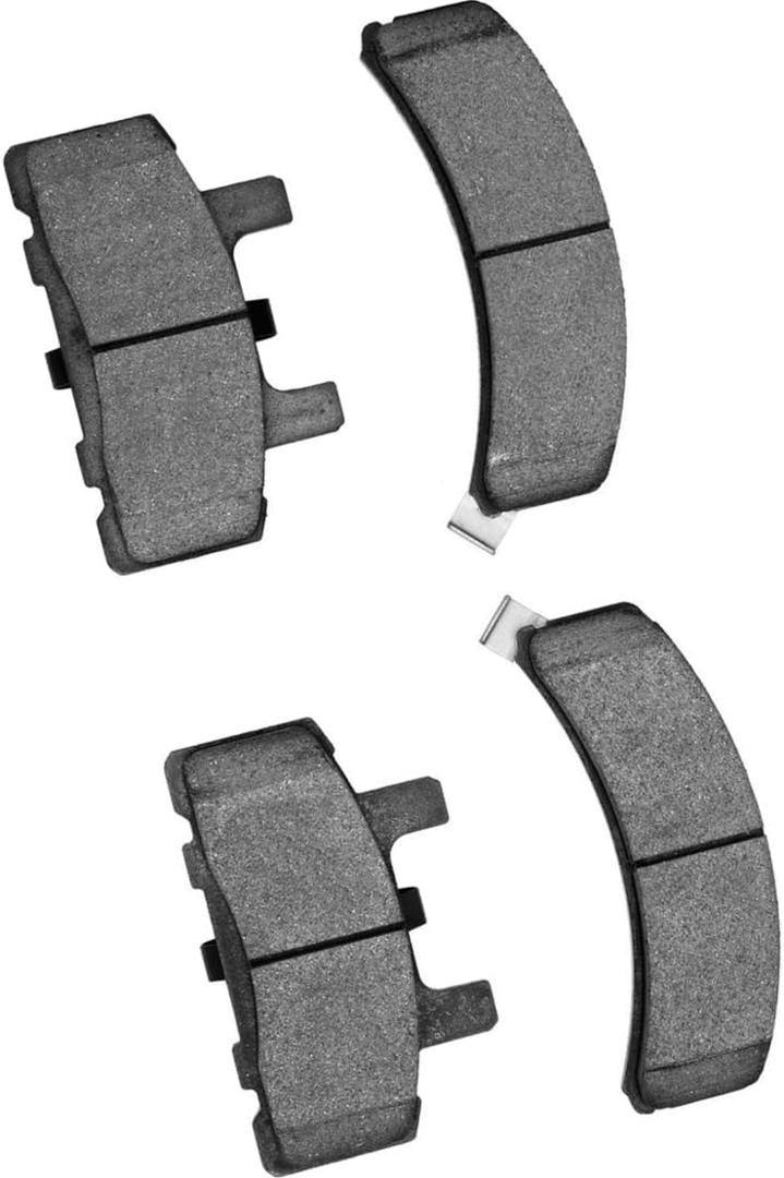 Front Disc Brake Pad Set for Chevrolet C1500 1990-1999 for Tahoe 1998-2000 for Cadillac Escalade 1999-2000 for Cadillac Fleetwood 1990-1992 for Chevrolet C1500 Suburban 1997-1999 1 Piece