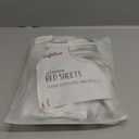 Grounding Mat for Bed, 88% Combed Cotton +12% Pure Silver Fiber, Grounding Sheets for All Mattress Sizes, with Plug, Socket Tester, Grounding Wire (White, 110.2 * 23.6 inch), Earthing Sheet.