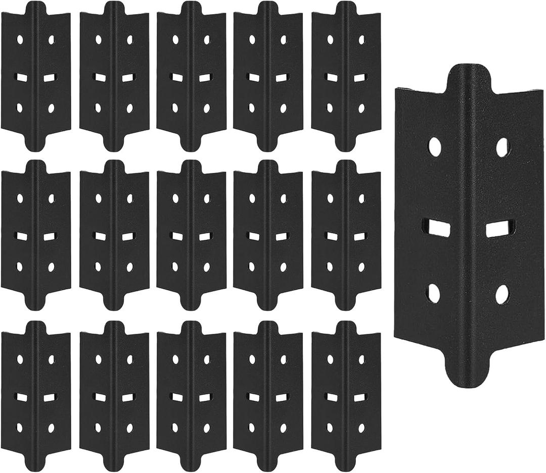 16 Pcs 1.25 In Post Coupling for Steel Shelving Post, Post Coupler, Post Connector for Steel Post Width is Less Than or Equal To 1.25 Inches, 3.95 x 1.35 x 1.35 In