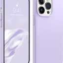 AOTESIER Magnetic for iPhone 13 Pro Max Phone Case, [Compatible with MagSafe][Military Shockproof Protection] Silicone Case with Soft Anti-Scratch Microfiber Lining, 6.7 inch, Cloud Purple