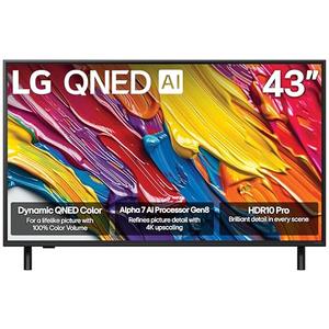 LG 43-Inch Class QNED AI 4K QNED82A Series Smart TV w/AI Sound, HDR10, 4K Super Upscaling, Filmmaker Mode, Wow Orchestra, Alexa Built-in (43QNED82AUA, 2025)