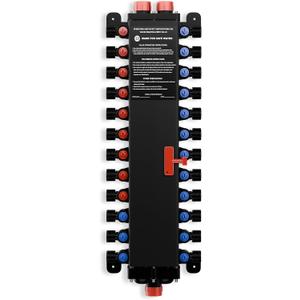 24-Port PEX Manifold Compatible with Viega ManaBloc 50243, 50243-15 Cold 9 Hot
