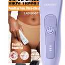 Bikini Trimmer for Women, Pubic Hair Trimmer Shaver for Women -Waterproof Hair Shaver Razors, LADYSPOT Shaving Sets,with 3 Guards,Replaceable Hypoallergenic Ceramic Blade,Wet/Dry(Purple)