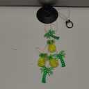 Solawindchime Coconut Tree Pineapple Wind Chimes Gifts for Women, Color Changing Solar Wind Chime Outdoor Waterproof Solar Lights, Romantic Coconut Pineapple Solar Powered Wind Chime Garden Decoration