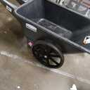 Rubbermaid Commercial Products 8.75 Cubic Foot, All-Weather, Big-Wheel Cart/Yard Cart/Lawn Cart/Wheelbarrow, Yardwork/Landscaping/DIY Projects, Durable/Weather Resistant, Black