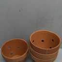 6inch 4pcs Terracotta Pots,Orchid Terracotta Pots for Plants/Succulent/Cactus with Drainage for Indoor, Outdoor, Home Office Decoration