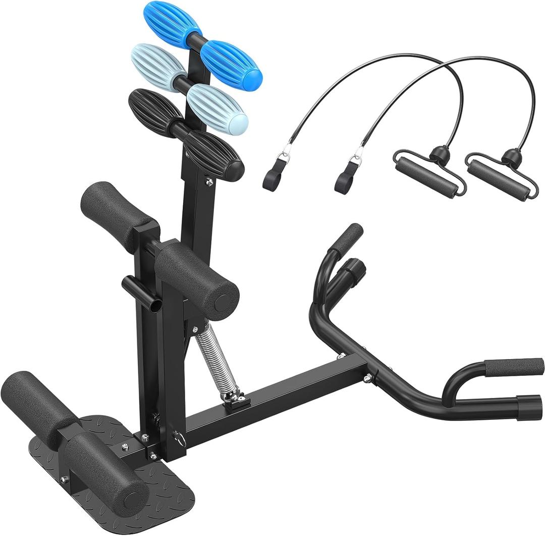 Upgrade Deep Squat Machine for Women, Adjustable Squat Assist Trainer with 4 Resistance Levels, Glute & Leg Workout Equipment, Core & Push Up Exercise Machine for Home Gym Fitness