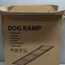 Dog Ramp for Car 71" L x 17" W, Foldable Pet Ramp for Large Dogs with Non-Slip Rug Surface, Portable Dog Car Ramp for SUV, Truck & Vehicle, Heavy-Duty Aluminum Pet Loading Ramp Supports 250 lbs