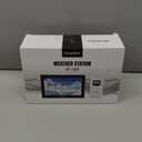 Raddy N90 Wi-Fi Weather Station with 8.8" Display, Smart App Connectivity, Indoor Outdoor Thermometer with Wireless Sensor, Temp & Humidity Monitor, PM2.5/AQI/UVI, 5-Day Forecast, Sunrise/Sunset Time