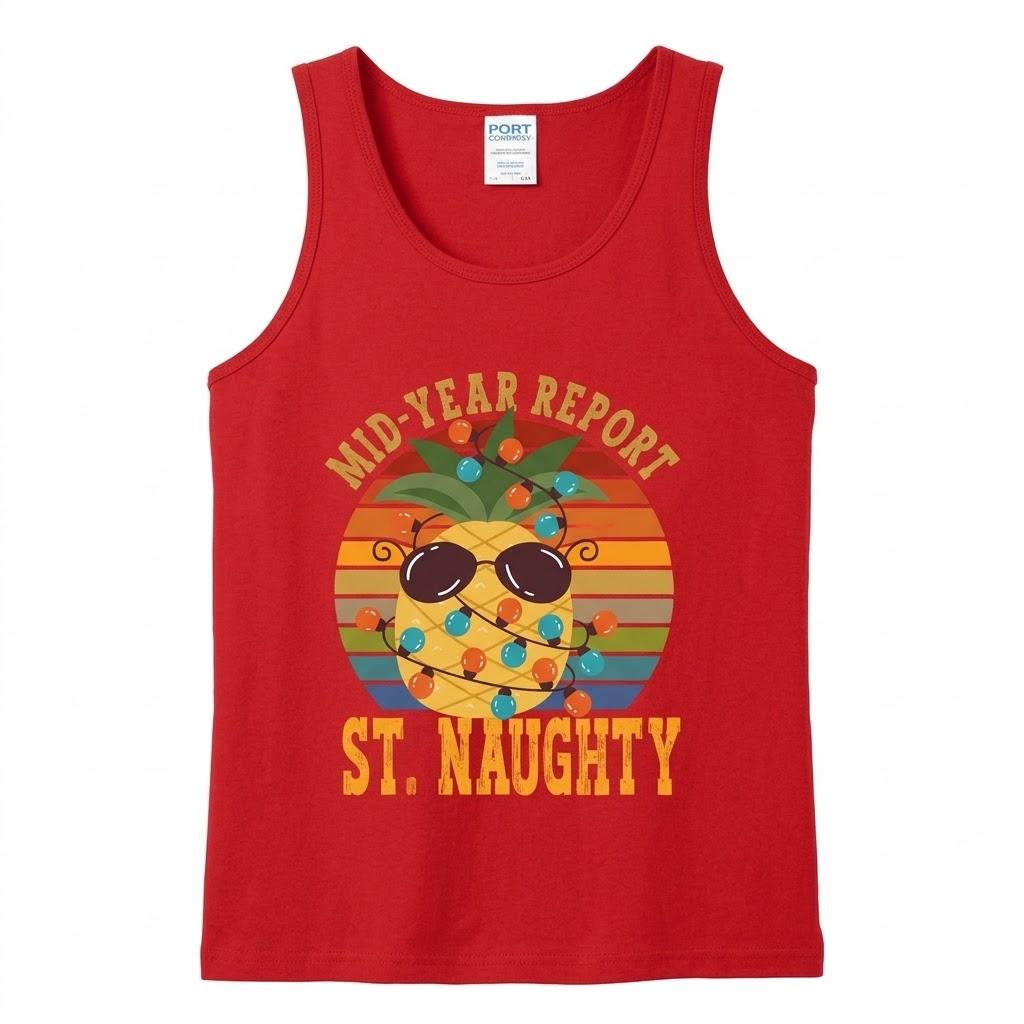 CC Provided Sleeveless Tank Top, Men, Red, Small