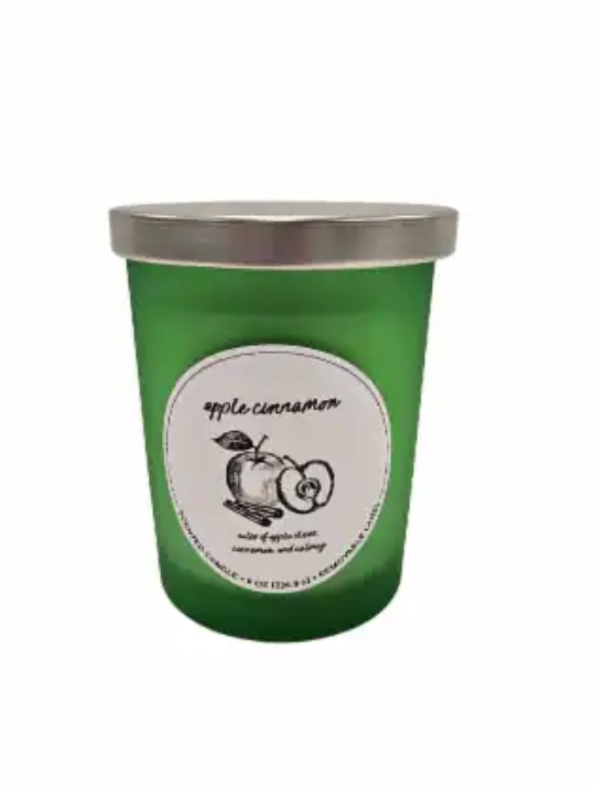 1pcs Assorted Green Glass Candle Jars with Wooden Lids for Making Candles, 10 OZ Empty Candle Jars with Labels and 100g Crystal Rocks, Candle Making Supplies Candle Containers for Home DIY & GIFTS