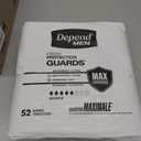 Depend Guards Incontinence Pads for Men, Maximum Absorbency, 52 Count