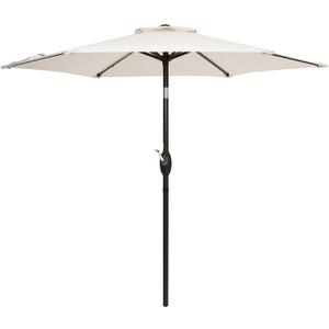 7.5ft Outdoor Umbrella Patio Umbrella,2-Year-Non-Fading,Table Market Patio Umbrella with Push Button Tilt and Crank,for Pool, Deck, Garden,Backyard