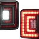 HOCHO Fit For Jeep Wrangler JL Tail Lights 2018-2025 (Also 4XE), DOT Brake Light Reverse Light Turn Signal Lamp Running Lights Side Marker-Flush Mount Fit for Jeep Wrangler JL Accessories