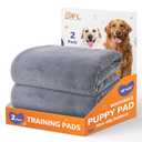 Washable Dog Pee Pads 24x36 2Pack Reusable, Absorb Dog Mats Non-Slip for Puppy Training, Whelping, Potty, Playpen, Crate