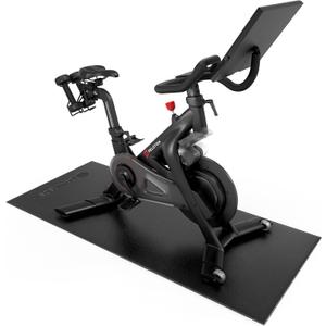 Powr Labs Bike Mat Compatible with Peloton, Treadmill, Exercise Equipment, Elliptical, Walking Pad, Indoor Bike Trainers, Home Gym Workout - Protects Hardwood Floors and Carpet