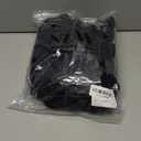 Umenlele Women's 4pcs Sleepwear Satin Floral Lace Trim Cami Shorts Pajama Set with Robe (X-Large, Black)