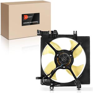 A-Premium Engine Radiator Cooling Fan Assembly Compatible with Select Subaru Models - Outback 2005-2014, Legacy 2005-2014 - Replace# 45121AG02A, 45122AG02B