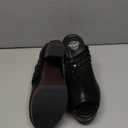 Milwaukee Leather MBL9415 Women's Black Peep-Toe Platform Fashion Casual Clog with Wrap Around Studding, Size 9