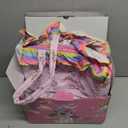 ARTST Reborn Baby Doll Accessories with Bassinet, Rainbow Unicorn Doll Clothes Outfit Set for 17-22 inch Newborn Babies,Valentine's Gift for 3-12 Girls Boys(NO Doll)