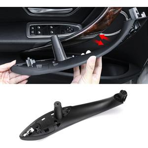 Jaronx for BMW 3 Series 4 Series Door Handles, Inner Door Support Trim Pull Strap Cover Driver Side Left Front Handle Armrest Bracket (Fits:BMW 320,328,330,335,M3 2012-2018 and 428, 435,M4 2014-2017)