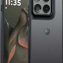 FNTCASE for Motorola Edge-2025 Translucent Case: Matte Textured Military Grade Drop Protection Cell Phone Cover - Slim Rugged Durable Shockproof Protective Bumper Phonecase(6.6 inch/Black)