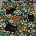 Aesthetic Cotton Tote Bag for Women - Reusable Shoulder Bag with Buckle Fabric Bag for Gym, Travel, Work