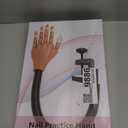 LIONVISON Practice Hand for Acrylic Nails, Flexible Nail Practice Hands Training, Fake Manequin Hands for Nails Practice, Movable Nail Manequin Hand