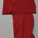 UnionMed Tech Scrubs for Women Set, V-Neck Scrub Top & Joggers Pants Sets, Slim Quick-dry Anti Wrinkle Yoga Waistband XL