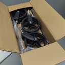 ROSONG Collapsible Wagon Cart with Wheels Foldable - Folding Utility Heavy Duty Wagons Carts for Grocery Sports Garden Shopping Camping Wheelbarrows (Black, 120L)