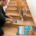 Clear Anti-Slip Stair Treads Transparent Adhesive Stair Strips for Dogs, Cats, & Elderly Pets, Non-Slip Step Traction Pads for Pet Safety, Easy to Apply & Remove 15 Pack (30" x 6")