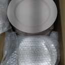 FLOWERCAT 200PCS Pink Plastic Plates Disposable Plates for Party - Heavy Duty Plastic Plates - 100 10" Pink Dinner Plates and 100 7" Pink Salad Plates for Weddings, Easter Parties, Mother's Day