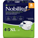 4-5xl Adult Diapers for Women and Men 8 Bariatric Disposable Briefs with Tabs and Stretchable Side Panels 100% Breathable with Maximum Absorbency