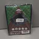 RAINDEWAY Tarps 8x10 Feet,Tarp Waterproof,9Mil Thick,Finished Size,Multipurpose Poly Tarp Cover with Metal Grommets and Reinforced Edges,Green/Black Tarpaulin